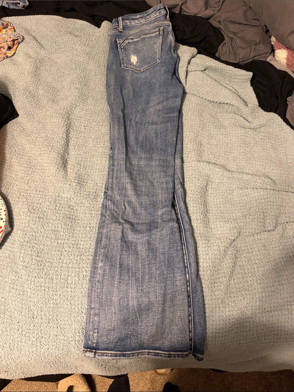 Buckle Light Blue Flare Jeans